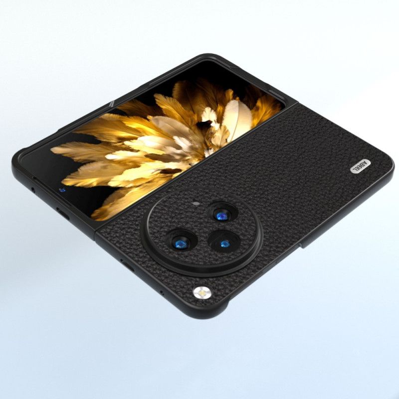 Etui Do Oppo Find N3 Oryginalna Skóra Liczi Abeel
