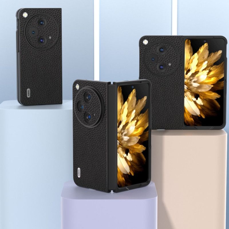 Etui Do Oppo Find N3 Oryginalna Skóra Liczi Abeel