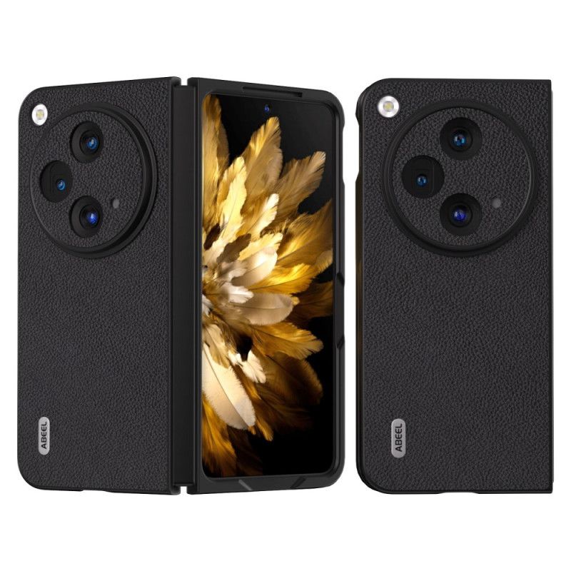 Etui Do Oppo Find N3 Oryginalna Skóra Liczi Abeel