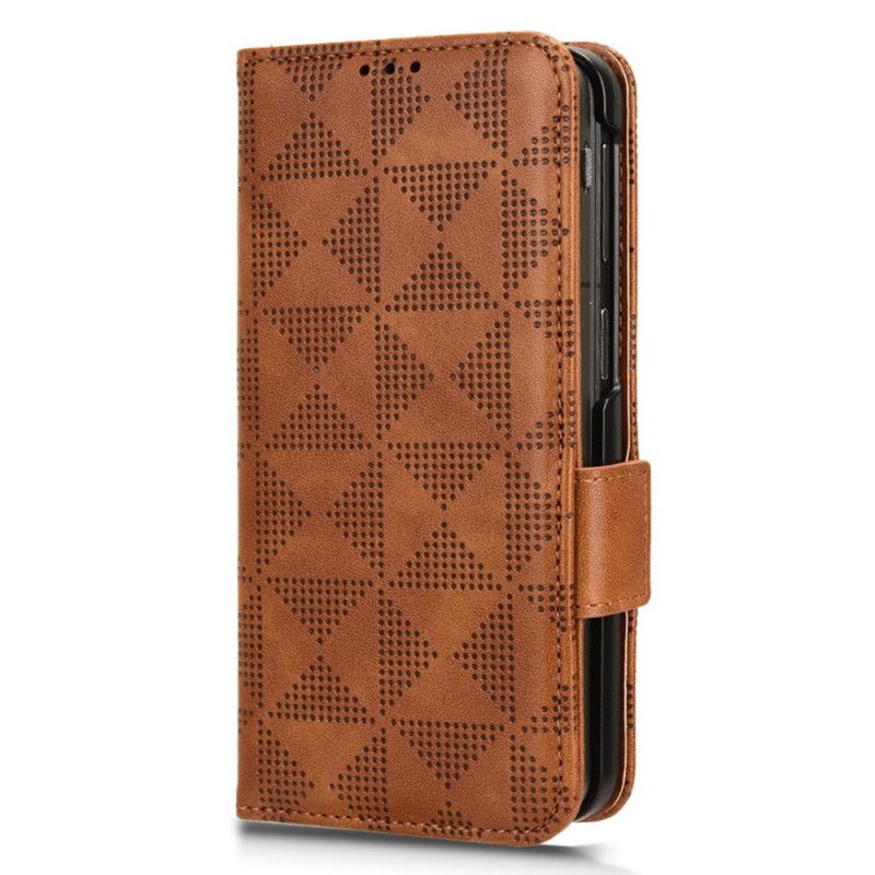 Etui Folio Do Oppo Find N3 Wzór Trójkąta