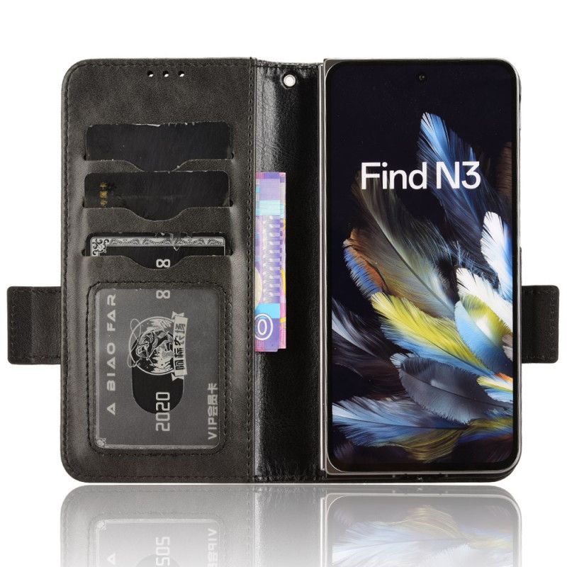 Etui Folio Do Oppo Find N3 Wzór Trójkąta