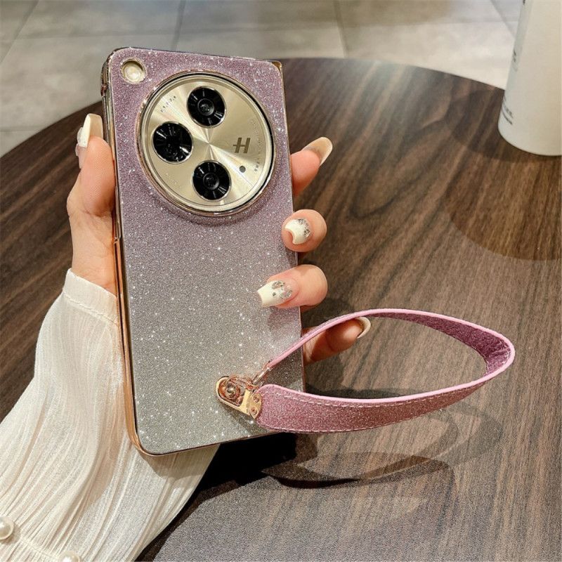 Etui Oppo Find N3 Błyszcząca Powierzchnia I Pasek