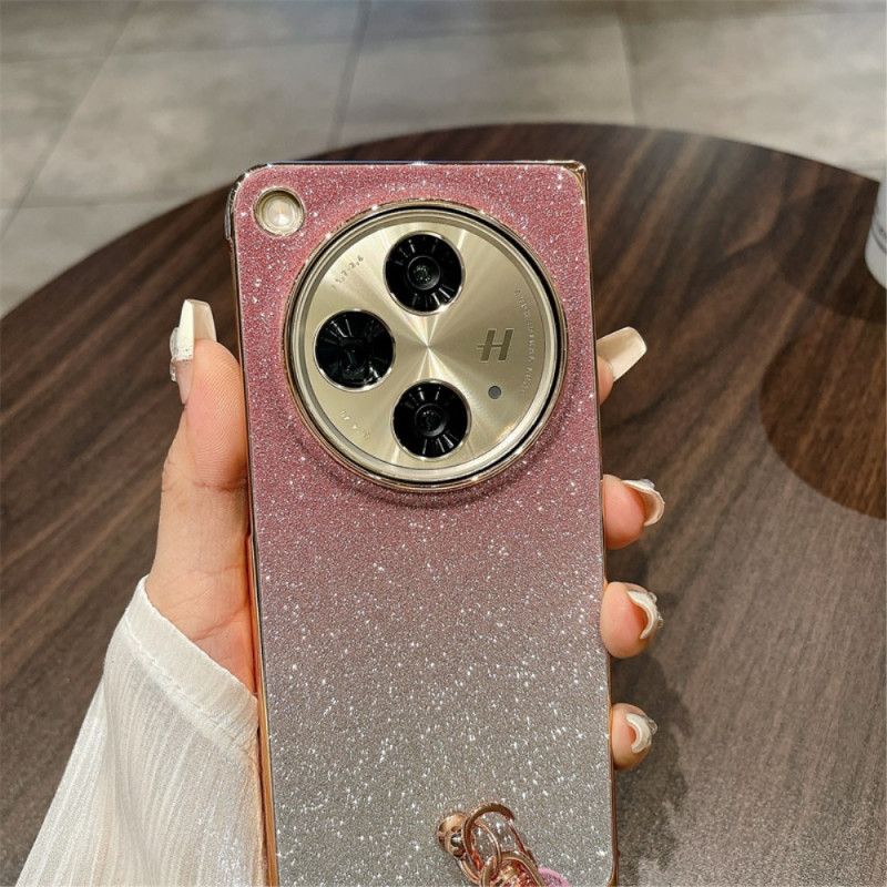 Etui Oppo Find N3 Błyszcząca Powierzchnia I Pasek