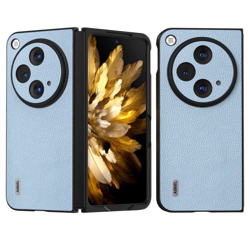 Etui Oppo Find N3 Naturalna Skóra Liczi Abeel