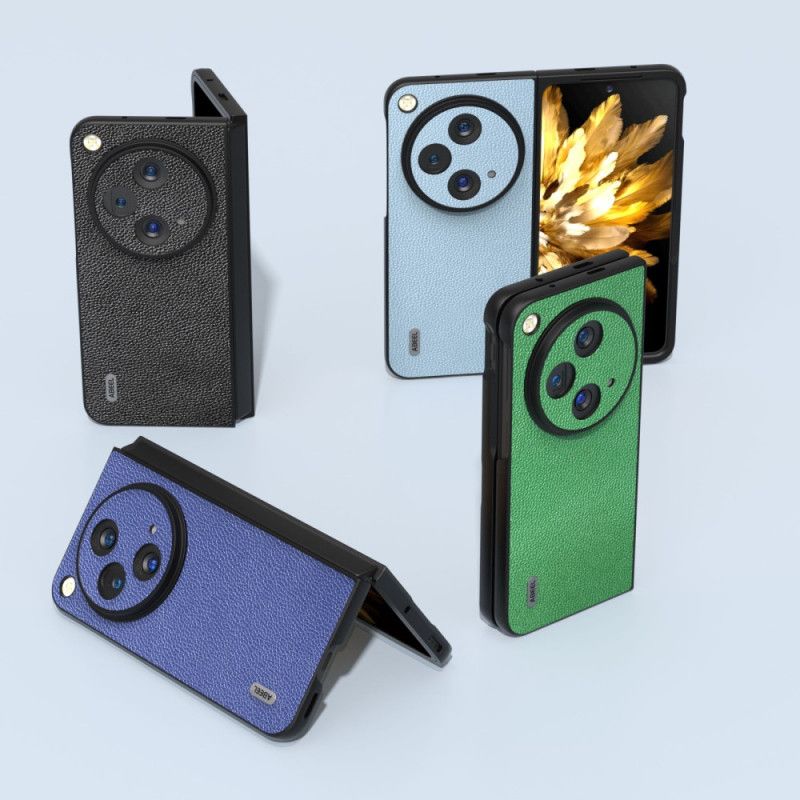 Etui Oppo Find N3 Naturalna Skóra Liczi Abeel