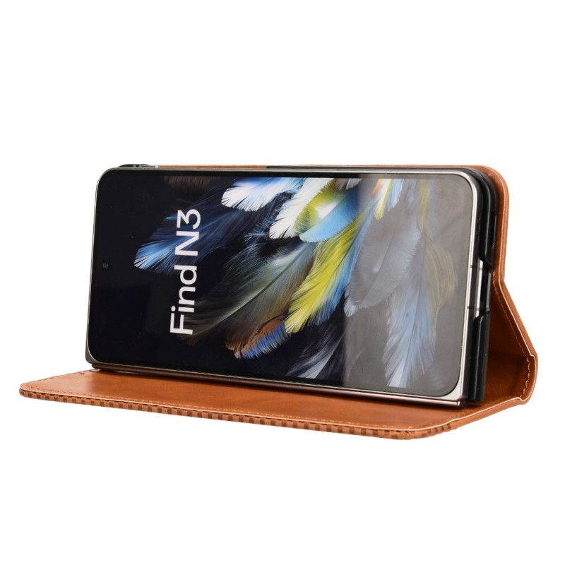 Flip Kotelot Oppo Find N3 Vintage Etui Ochronne