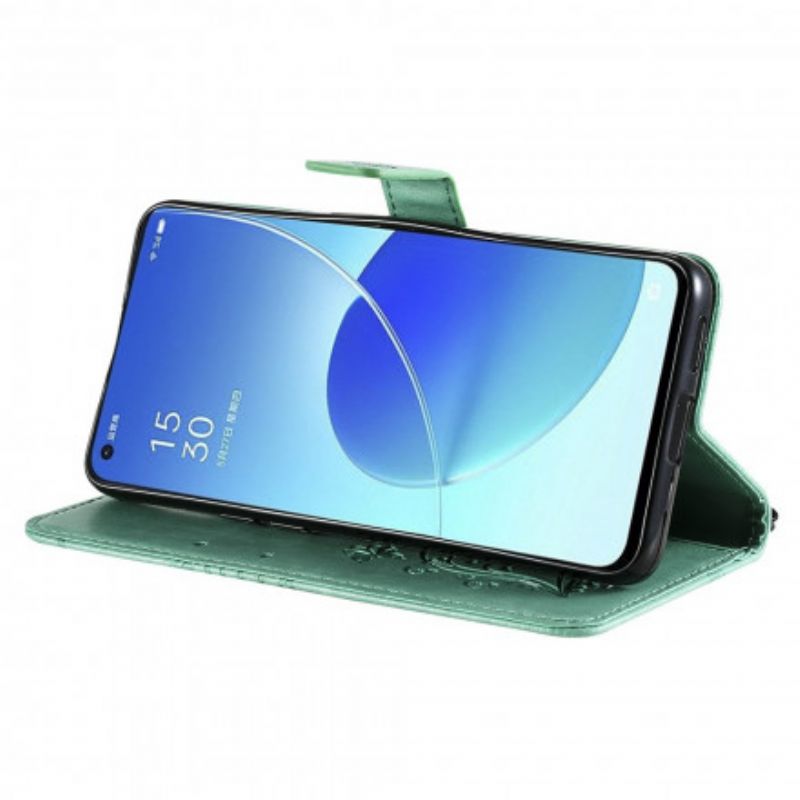 Etui Folio Do Oppo Reno 6 Pro 5g Olbrzymie Stringi Motyle