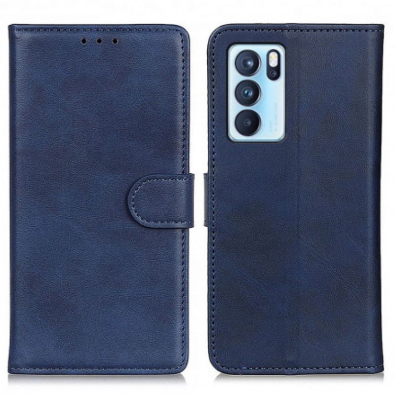 Etui Folio Oppo Reno 6 Pro 5g Retro Matowy Efekt Skóry