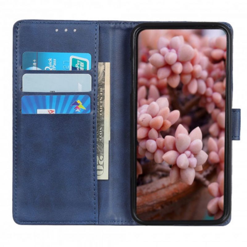 Etui Folio Oppo Reno 6 Pro 5g Retro Matowy Efekt Skóry