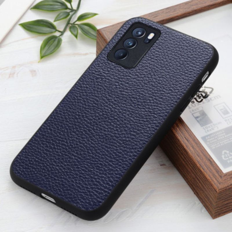 Etui Oppo Reno 6 Pro 5g Oryginalna Skóra Litchi