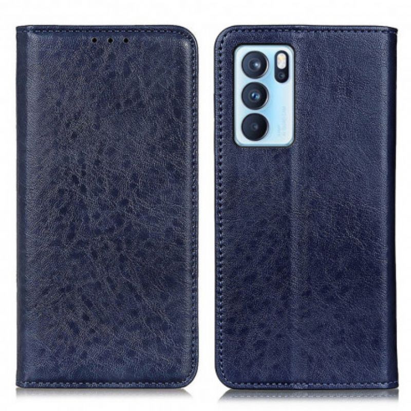 Flip Kotelot Oppo Reno 6 Pro 5g Etui Na Telefon Tekstura Skóry