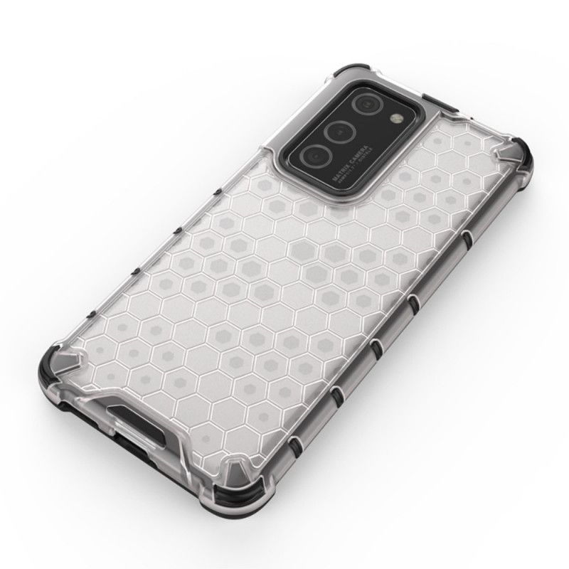 Etui Huawei P40 Pro Biały Czarny Styl Plastra Miodu