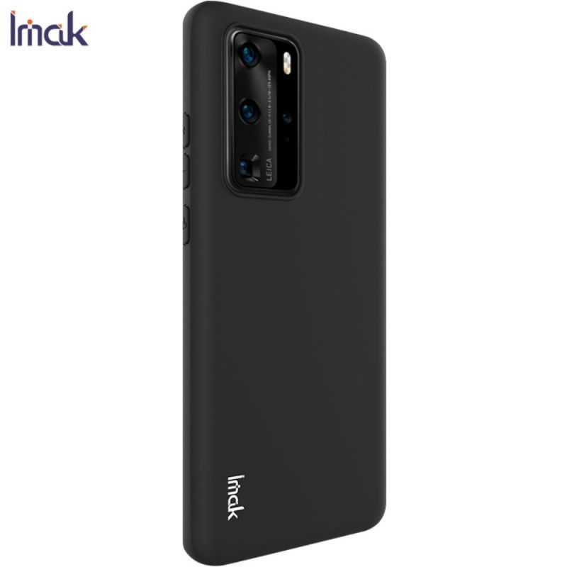 Etui Huawei P40 Pro Granatowy Czarny Mata Silikonowa Serii Uc-1 Imak