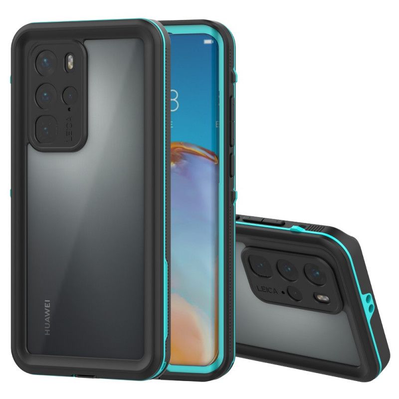 Etui Huawei P40 Pro Granatowy Czarny Wodoodporny Shellbox Etui Ochronne