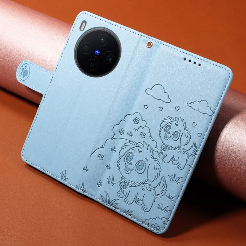 Etui Folio Vivo X300 Ochrona Rfid Z Grawerunkiem Psa Etui Ochronne