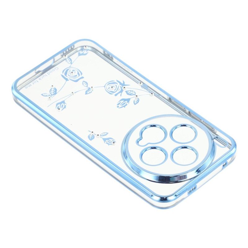 Etui Vivo X300 Kadem Wzór Z Kryształkami I Kwiatami