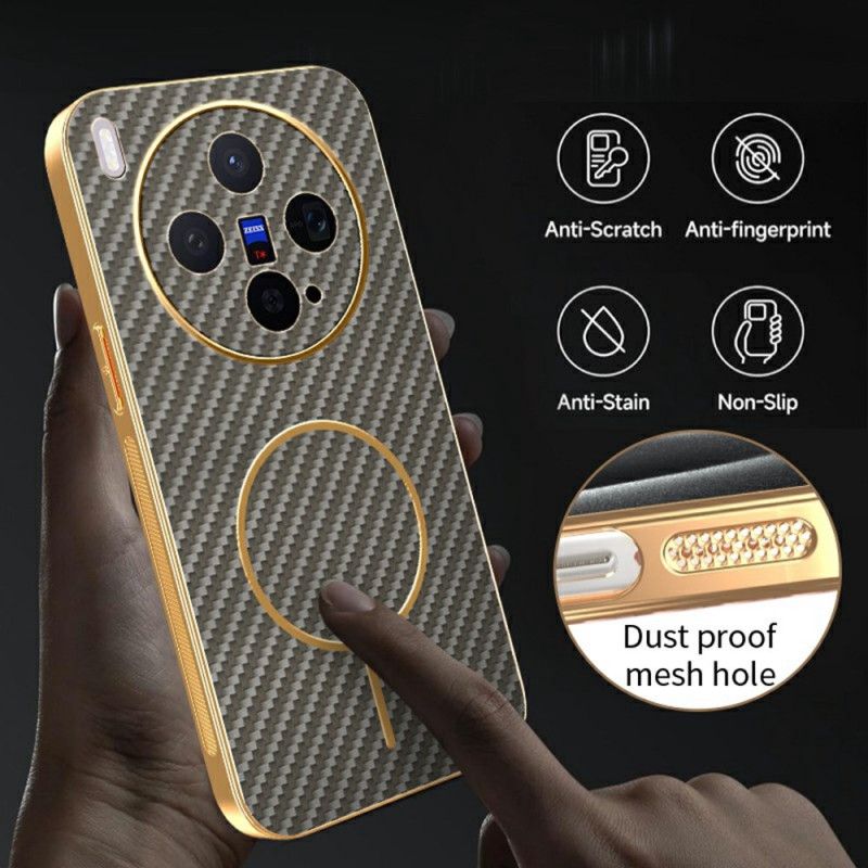 Etui Vivo X300 Tekstura Włókna Węglowego Etui Ochronne