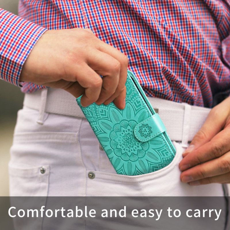 Skórzany Futerał Vivo X300 Etui Na Telefon Mandala