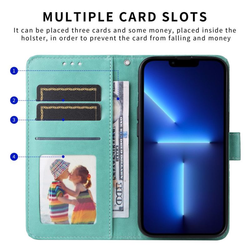 Skórzany Futerał Vivo X300 Etui Na Telefon Mandala