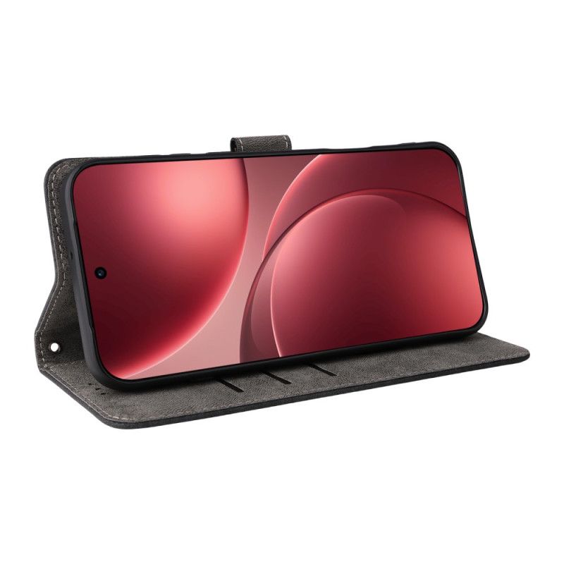 Etui Folio Oppo Find X9 Pro 5g Paski Z Efektem Zamszu Etui Ochronne