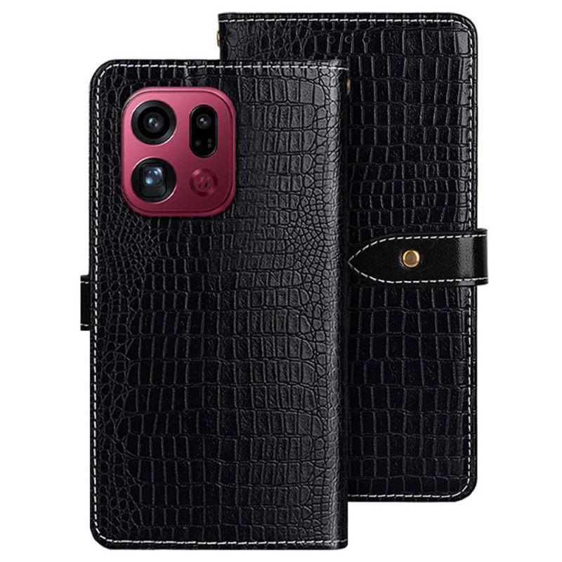 Etui Folio Oppo Find X9 Pro 5g Tekstura Krokodyla Idewei