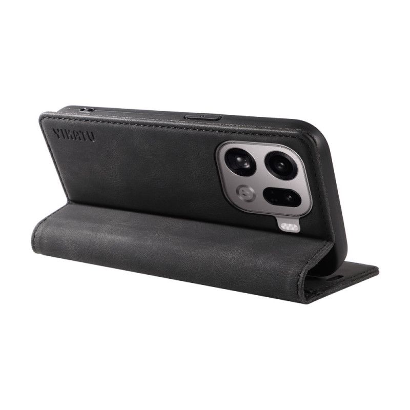 Flip Kotelot Oppo Find X9 Pro 5g Yikatu Efekt Zamszu