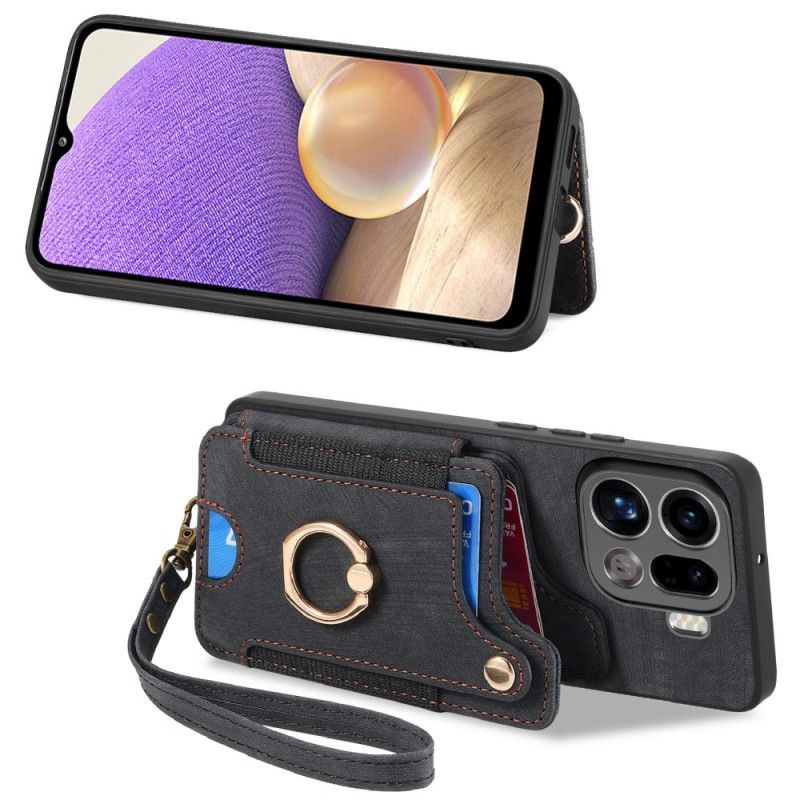 Futerały Oppo Find X9 Pro 5g Etui Na Telefon Etui Na Karty Rfid W Stylu Retro