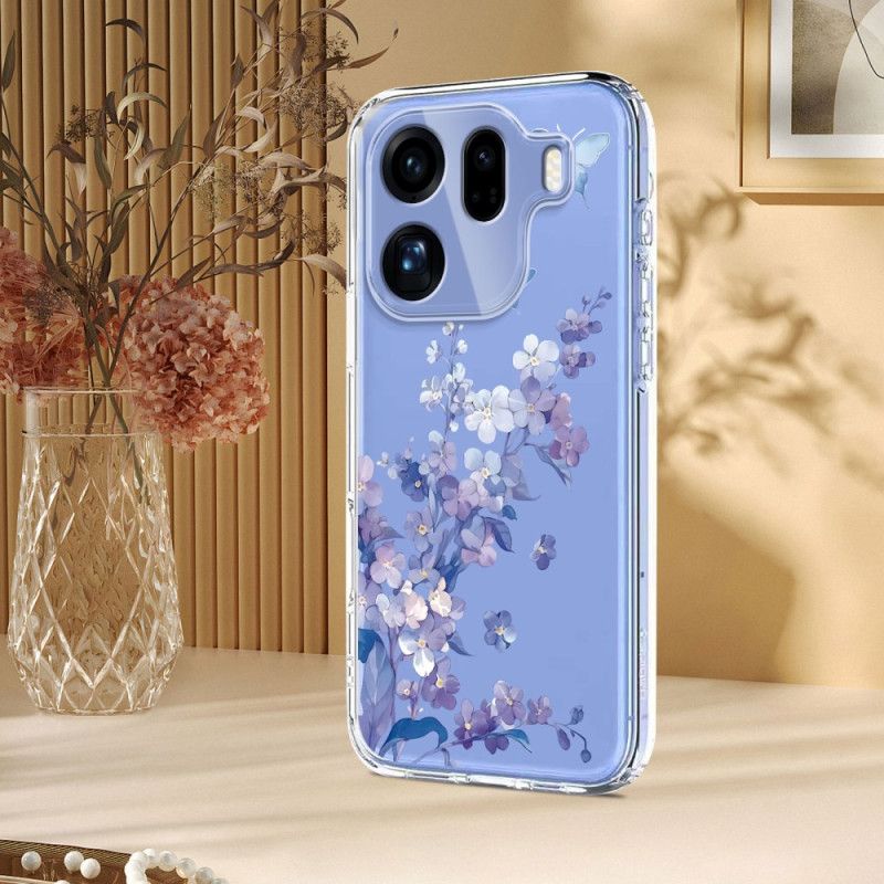 Futerały Oppo Find X9 Pro 5g Etui Na Telefon Motyle I Kwiaty