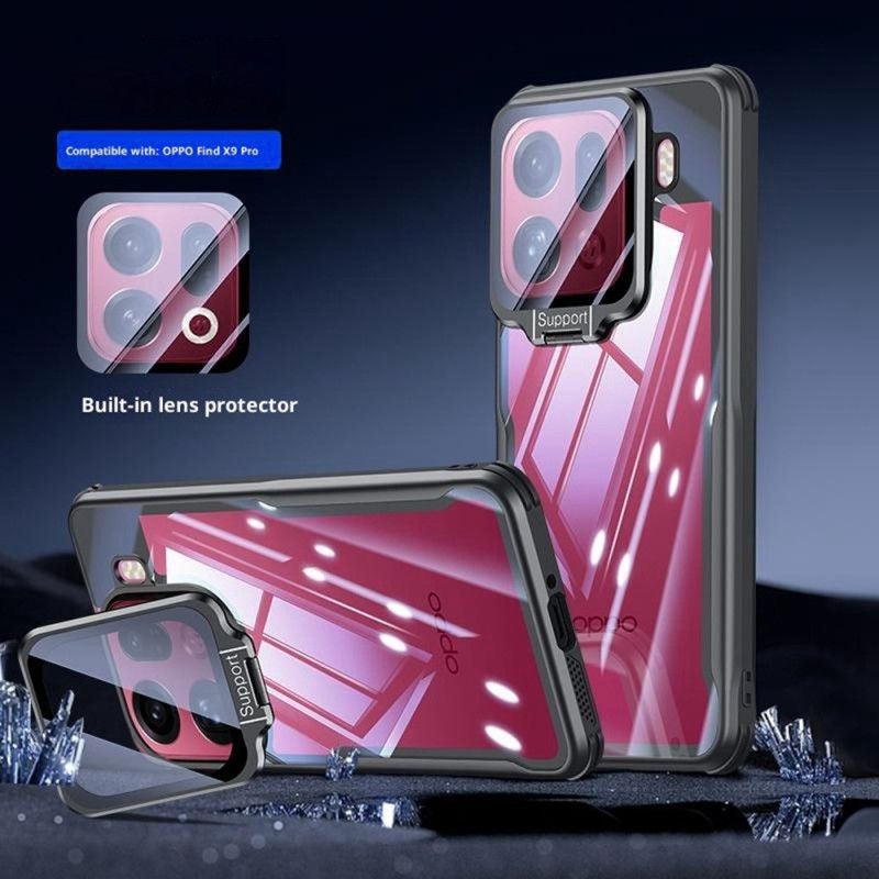 Futerały Oppo Find X9 Pro 5g Etui Na Telefon Przezroczysty Z Podstawką I Osłoną Kamery