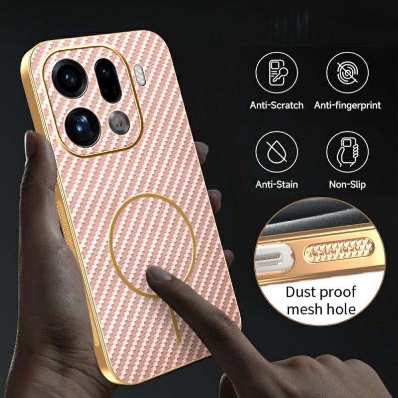 Futerały Oppo Find X9 Pro 5g Etui Na Telefon Tekstura Włókna Węglowego