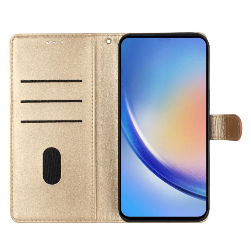 Etui Folio Do Samsung Galaxy A16 5g Kwiatowy Nadruk