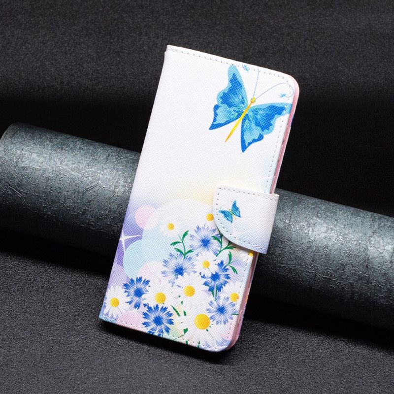 Etui Folio Samsung Galaxy A16 5g Akwarela Z Motylami I Kwiatami Etui Ochronne