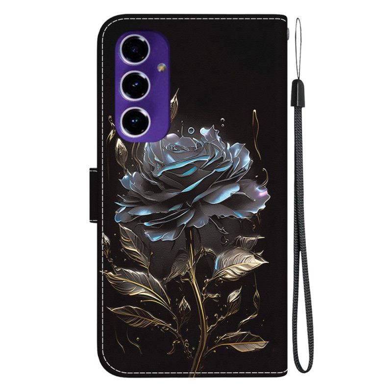 Etui Folio Samsung Galaxy A16 5g CZarna Róża Etui Ochronne