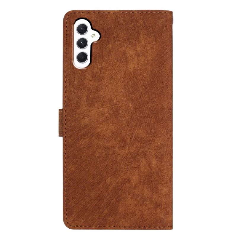 Etui Folio Samsung Galaxy A16 5g Efekt Zamszu Z Paskiem Etui Ochronne