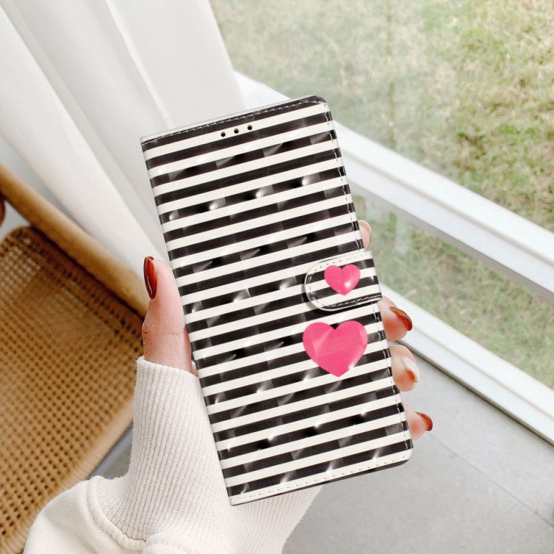 Etui Folio Samsung Galaxy A16 5g Paski I Serca Etui Ochronne