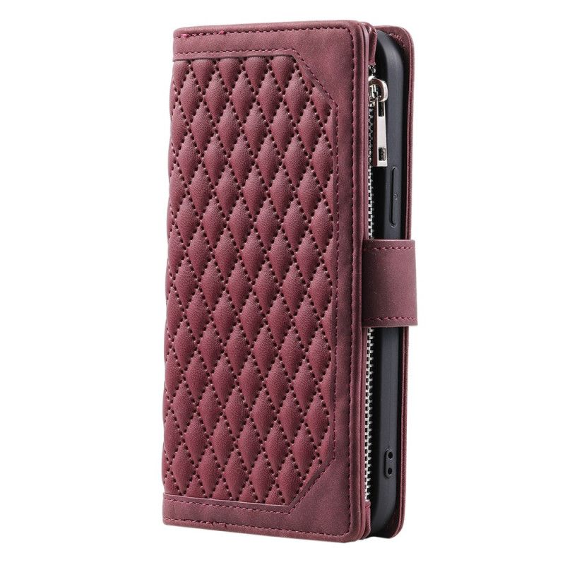 Etui Folio Samsung Galaxy A16 5g Pikowany Portfel Etui Ochronne