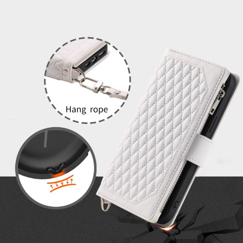 Etui Folio Samsung Galaxy A16 5g Pikowany Portfel Etui Ochronne