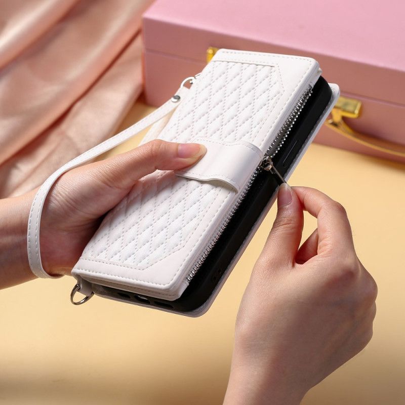 Etui Folio Samsung Galaxy A16 5g Pikowany Portfel Etui Ochronne
