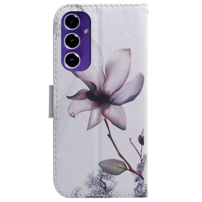 Etui Folio Samsung Galaxy A16 5g Różowy Kwiat