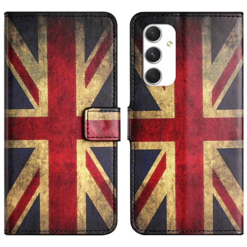 Etui Folio Samsung Galaxy A16 5g Stara Angielska Flaga Etui Ochronne