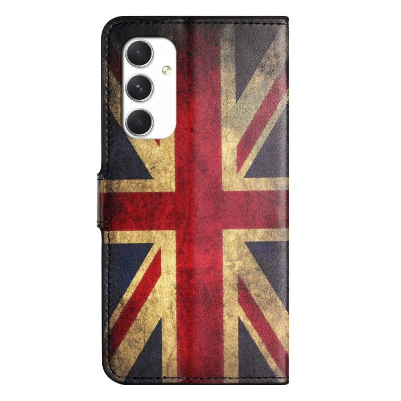 Etui Folio Samsung Galaxy A16 5g Stara Angielska Flaga Etui Ochronne