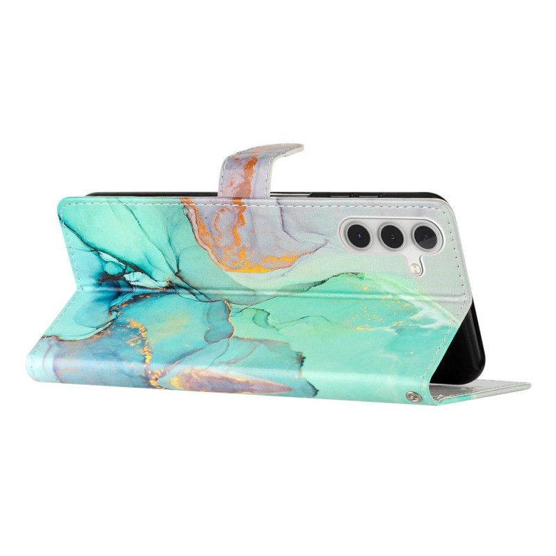 Etui Folio Samsung Galaxy A16 5g Zielony Marmur Etui Ochronne