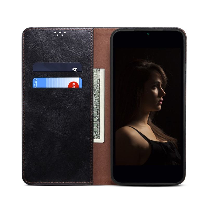 Flip Kotelot Samsung Galaxy A16 5g Etui Na Telefon Woskowana Imitacja Skóry