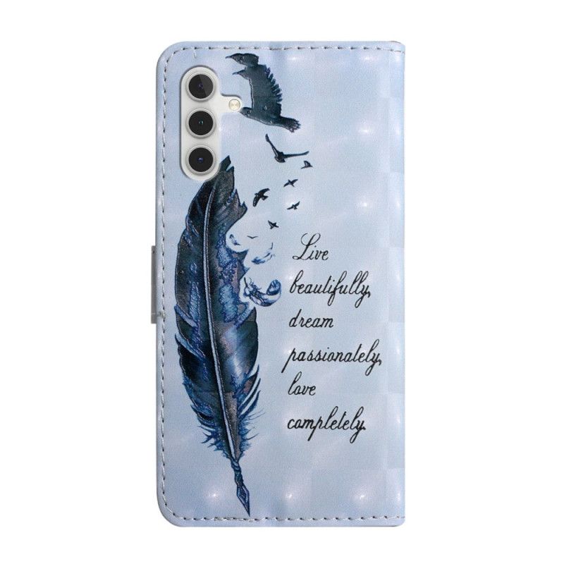 Obudowa Samsung Galaxy A16 5g Etui Na Telefon Niebieskie Pióro
