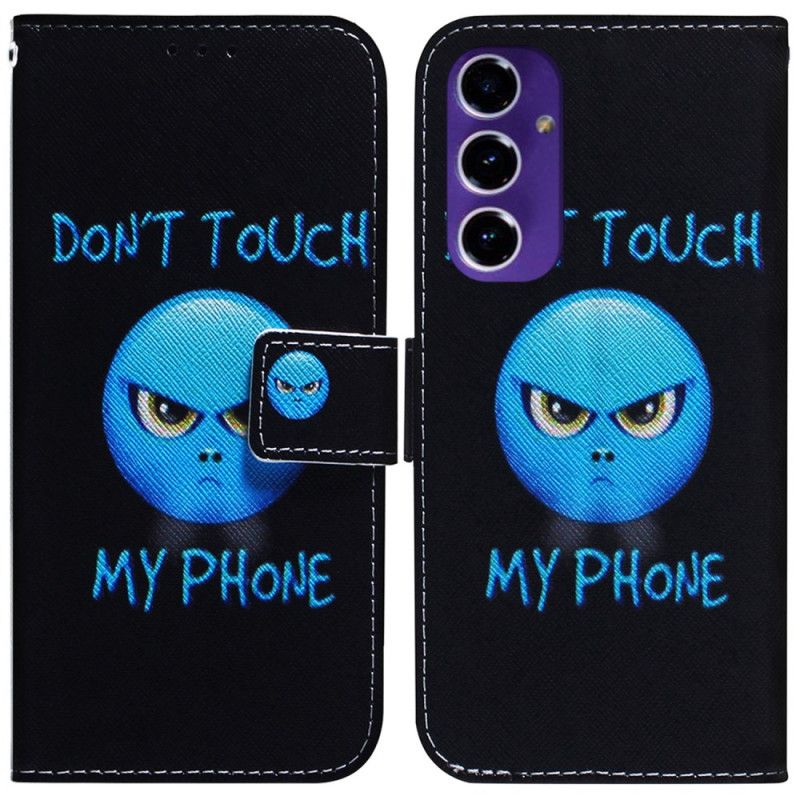 Skórzany Futerał Samsung Galaxy A16 5g Etui Na Telefon Emoji Telefonu
