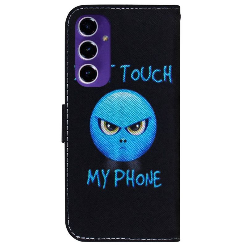 Skórzany Futerał Samsung Galaxy A16 5g Etui Na Telefon Emoji Telefonu