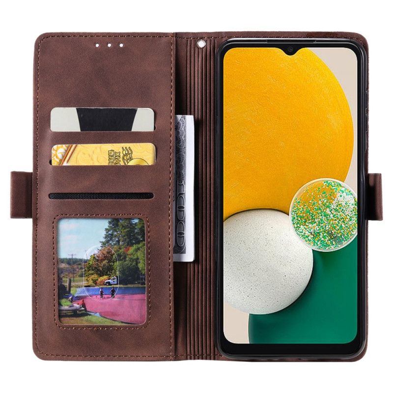 Skórzany Futerał Samsung Galaxy A16 5g Etui Na Telefon Wszechstronny Portfel