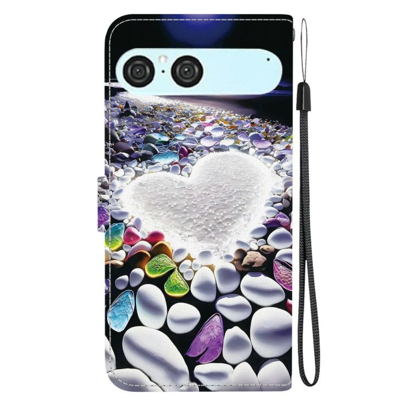 Etui Folio Do Sony Xperia 10 Vii Białe Serce