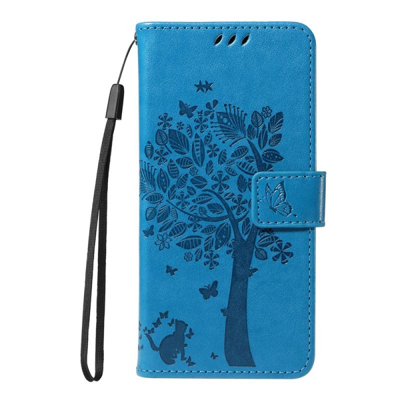 Etui Folio Do Sony Xperia 10 Vii Drzewko Dla Kota
