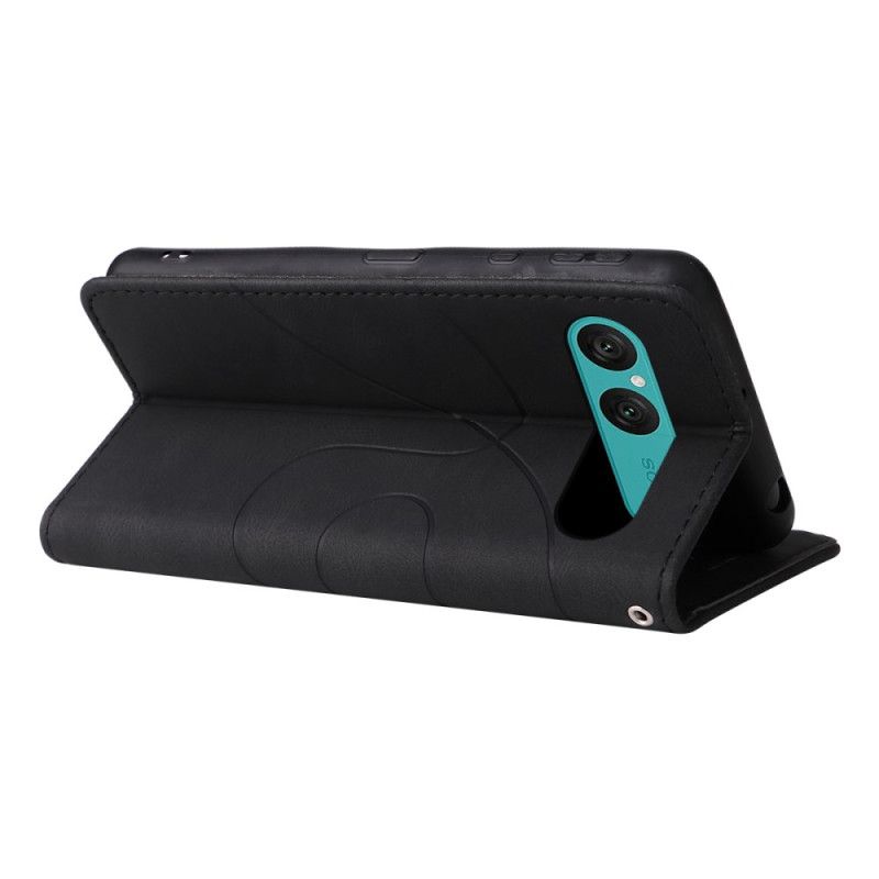 Etui Folio Do Sony Xperia 10 Vii Dwukolorowy Falisty